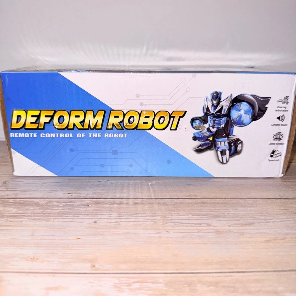 Deform Robot RC Car Kids 1:18 Blue NEW Transforming Sports Car NO.601